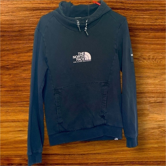 MENS BLACK NORTH FACE HOODIE SZ X-SMALL - Picture 1 of 4